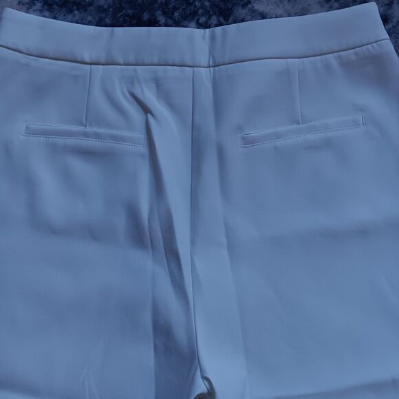- Little Mistress London White Straight Leg Pants Size US 8 NWOT - Picture 3 of 5